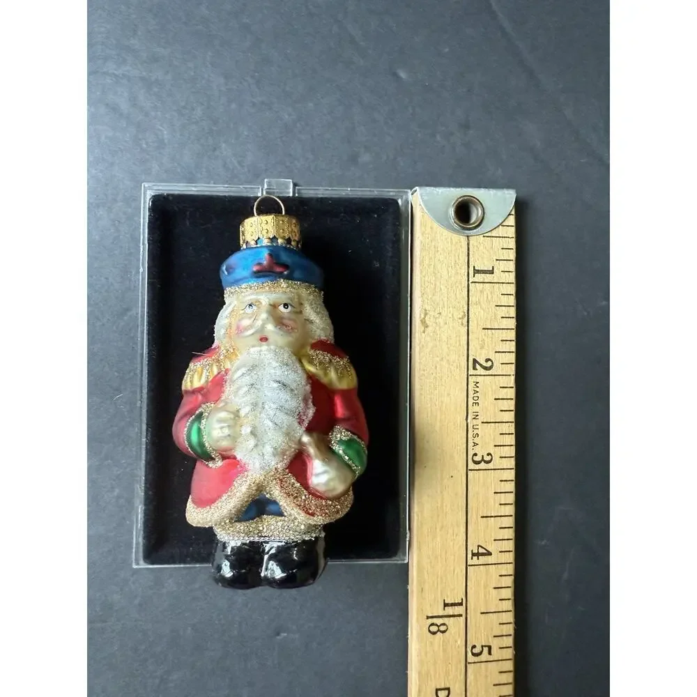 Handblown Glass Santa Christmas Ornament 2003 Holiday Decor